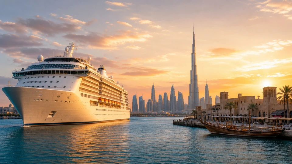 View across Dubai in Middle East